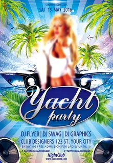 游艇聚会派对海报