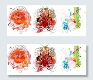 凌乱的图案矢量