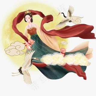 中秋嫦娥元素