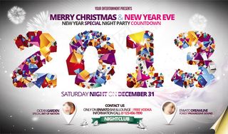 圣诞新年海报