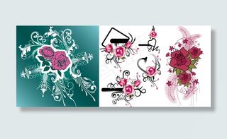 玫瑰花主题花纹