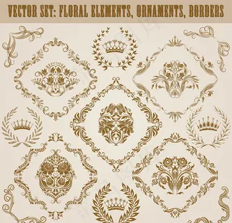 欧式菱形花纹边框