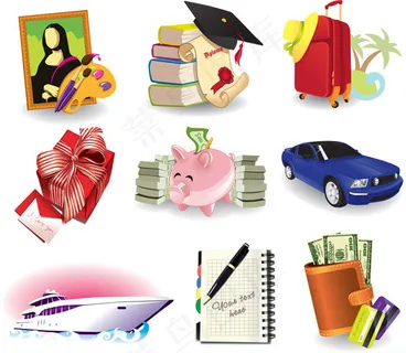 生活图标矢量,免抠元素