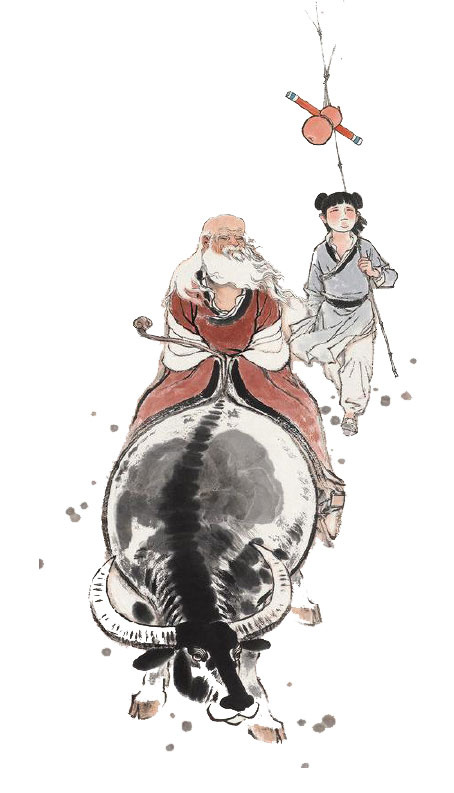 放牛的孩子插画