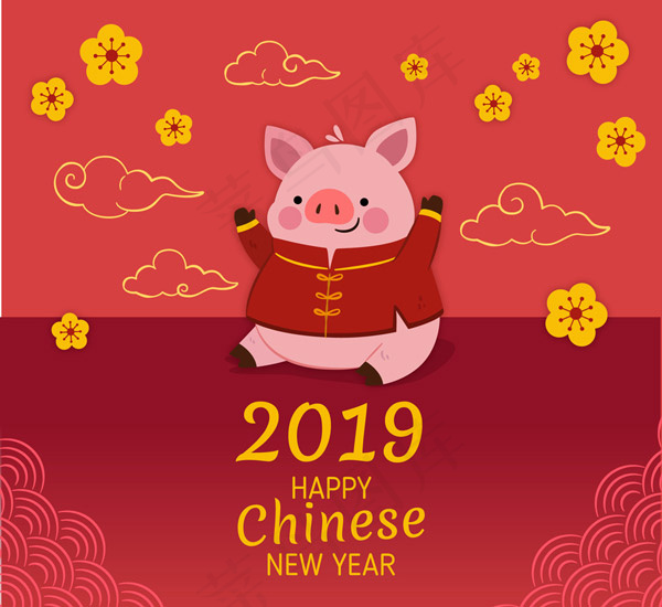 2019唐装小猪