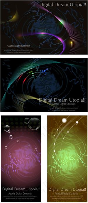 抽象花纹背景,背景元素