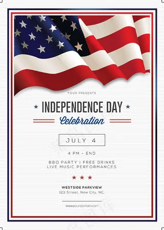 美国独立日海报