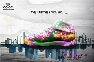 新潮运动鞋海报