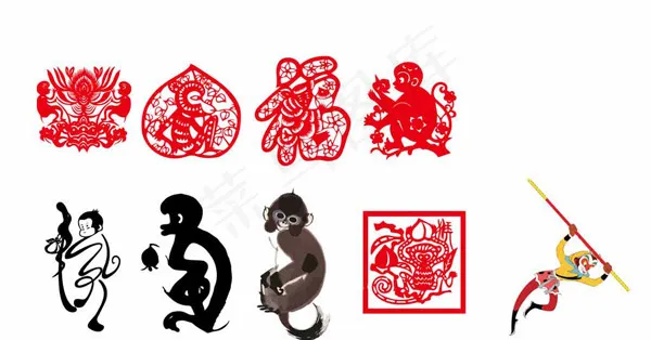 猴子素材ai矢量模版下载