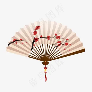 古风风梅花折扇