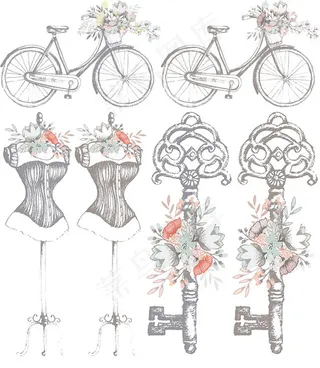 自行车与衣架钥匙