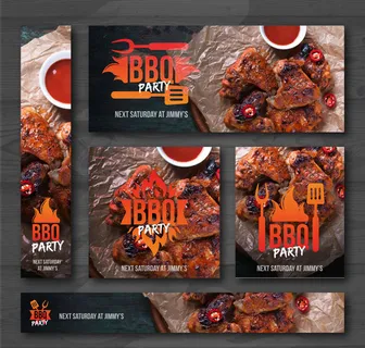烧烤派对卡片