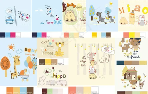 动物插画配色卡
