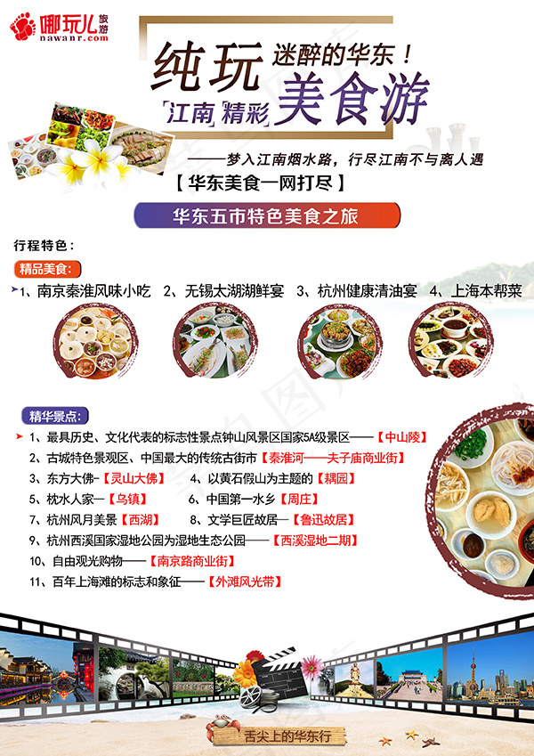 纯玩美食行旅游(2480X3508(DPI:300))psd模版下载