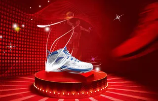 篮球运动鞋海报