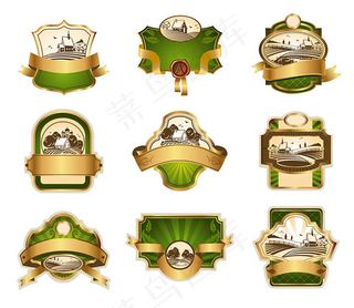 有机农场标签,免抠元素