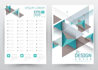 几何元素画册封面