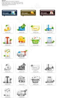 金融商业图标,免抠元素