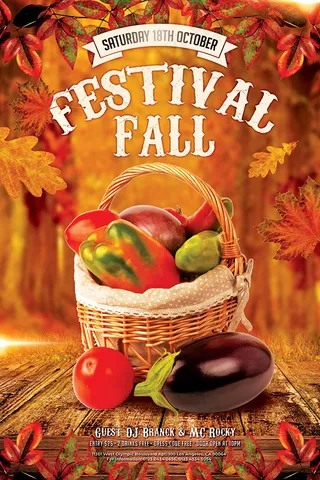 秋季蔬菜促销海报