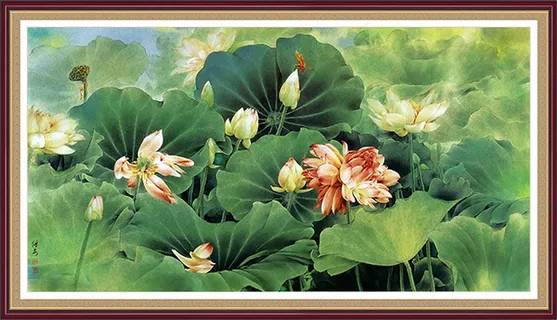 工笔画荷花 工笔画荷花