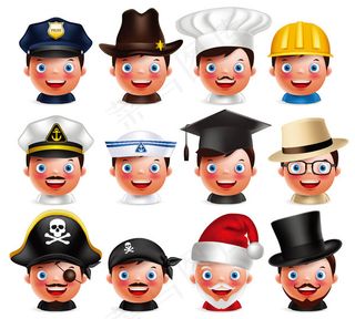 职业人物面部表情