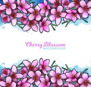 彩绘粉色樱花框架