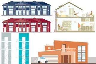 简约建筑物插画