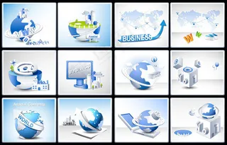 商务科技元素,背景元素