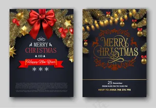 精美圣诞派对传单