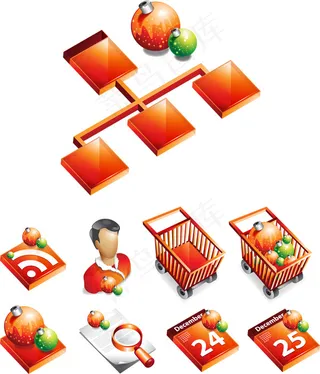 超市购物图标,免抠元素