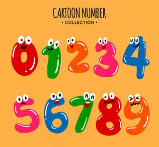 10款彩色眼睛数字