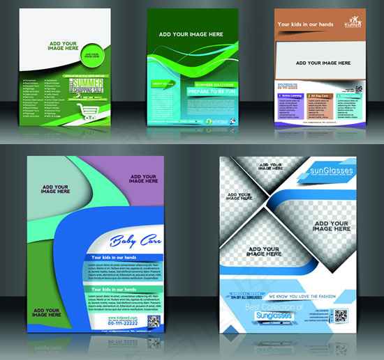 商业宣传册矢量