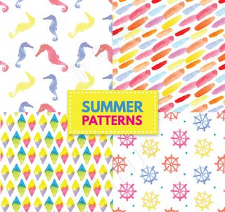 夏季图案无缝背景