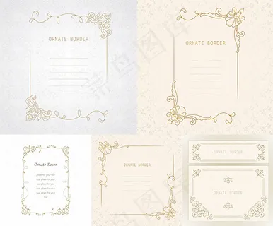 欧式花纹边框