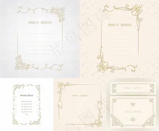 欧式花纹边框