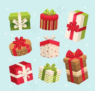 节日礼盒矢量