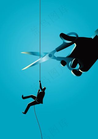 向上攀爬商务人士