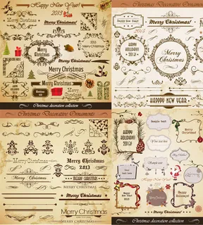 圣诞节边框花纹 圣诞节边框花纹