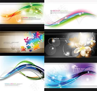 幻彩曲线及花朵