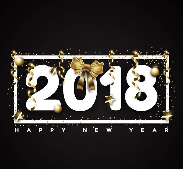 2018蝴蝶结艺术字ai矢量模版下载