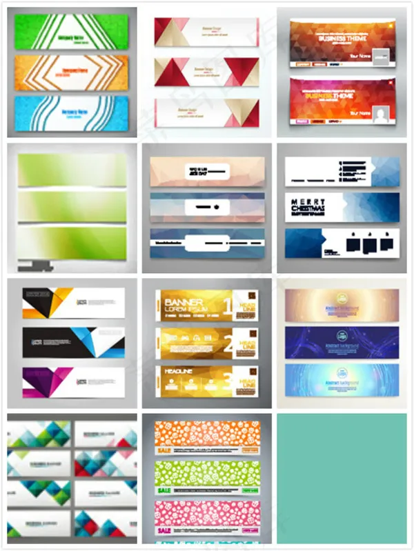 时尚条幅横幅eps,ai矢量模版下载