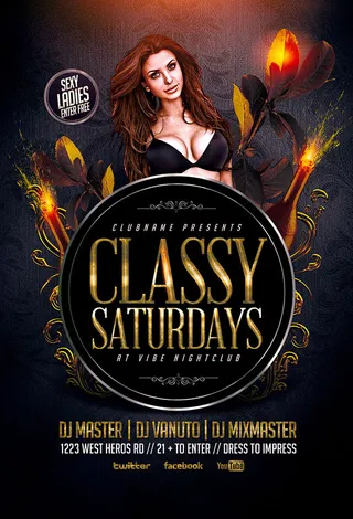 欧美风酒吧海报