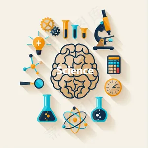 科学元素图标,免抠元素