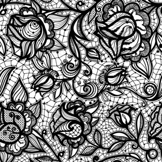 黑色蕾丝花纹背景