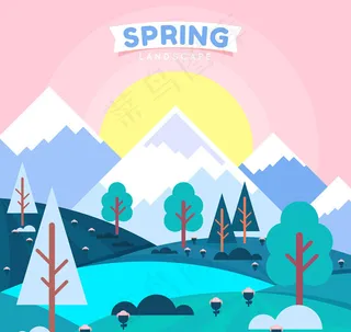 春季郊外风景