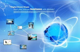 科技商务psd,背景元素