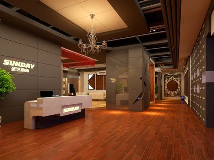 地板公司大厅模型