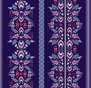 民族风花纹背景