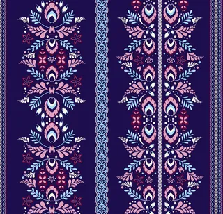 民族风花纹背景