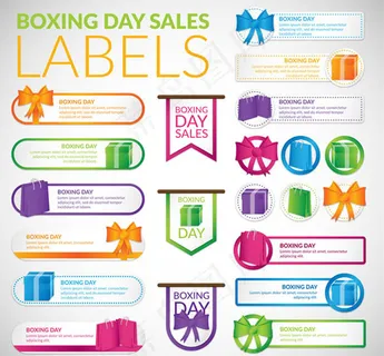 节日销售标签矢量,免抠元素